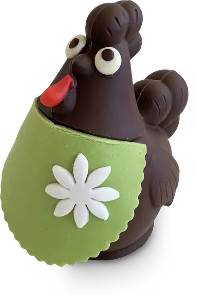 Poule de Pâques en chocolat, Lolo la fermière - David Capy