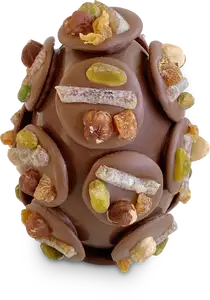 oeuf de Pâques chocolat au lait, mendiants lait - David Capy