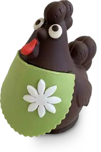 Poule de Pâques en chocolat, Lolo la fermière - David Capy